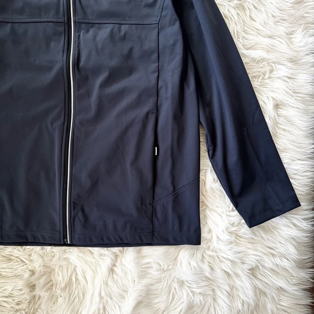 NEW Uhaul Mens Jacket Gray Charcoal Size XL Full Zip Reflective Employee Work - Picture 4 of 8